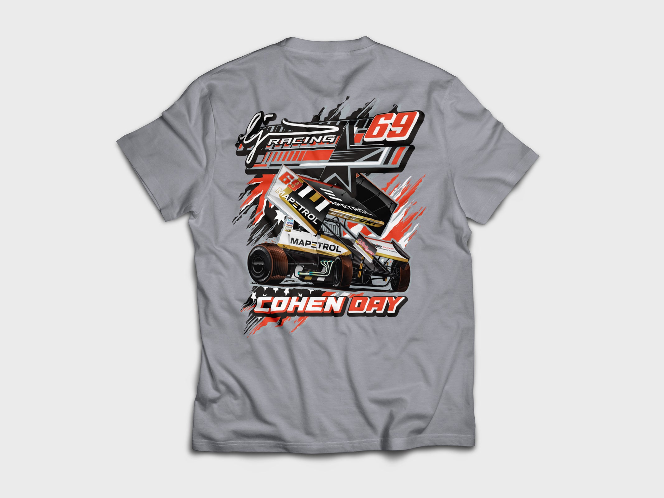 Mens Grey LJ Racing T-Shirt 25/26 Edition