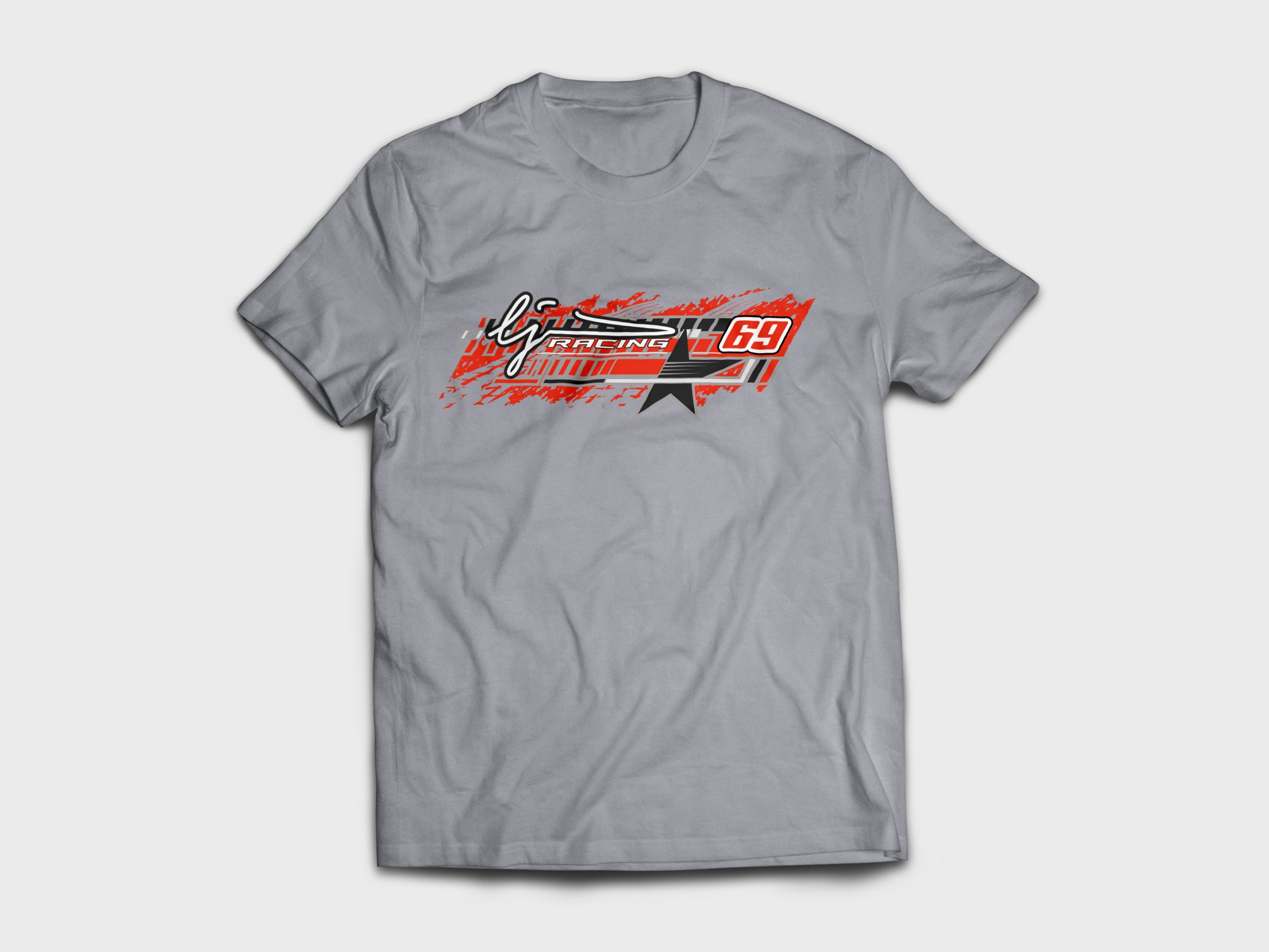 Mens Grey LJ Racing T-Shirt 25/26 Edition